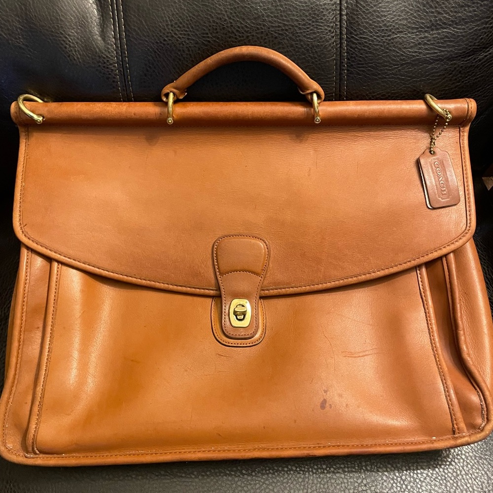 Coach Leather Beekman Briefcase Business Bag British … Gem